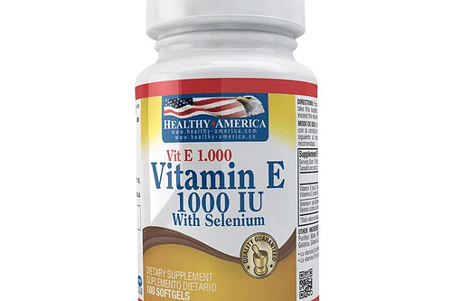 Vitamin E 1000Iu With Selenium 100Softgels Healthy America