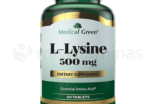 L Lysine 500 Mg 60 Tabletas Medical Green
