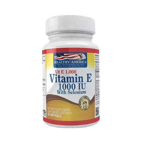 Vitamina E 1000Iu With Selenium 50Softgels Healthy America