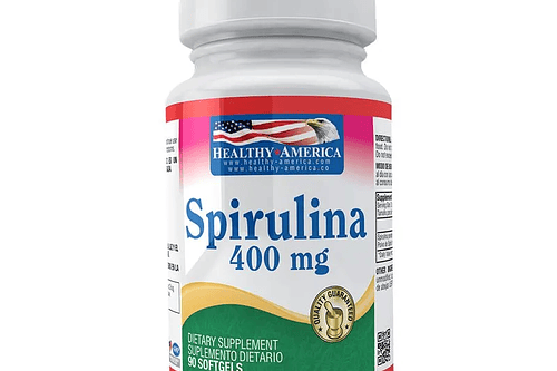 Liquid Spirulina Algae 400Mg 90Softgels Healthy America