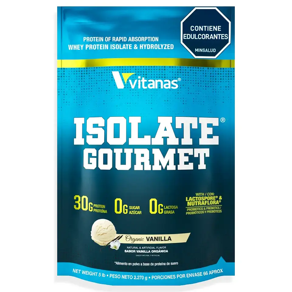 Isolate Gourmet 5Lbs Vainilla Vitanas 1