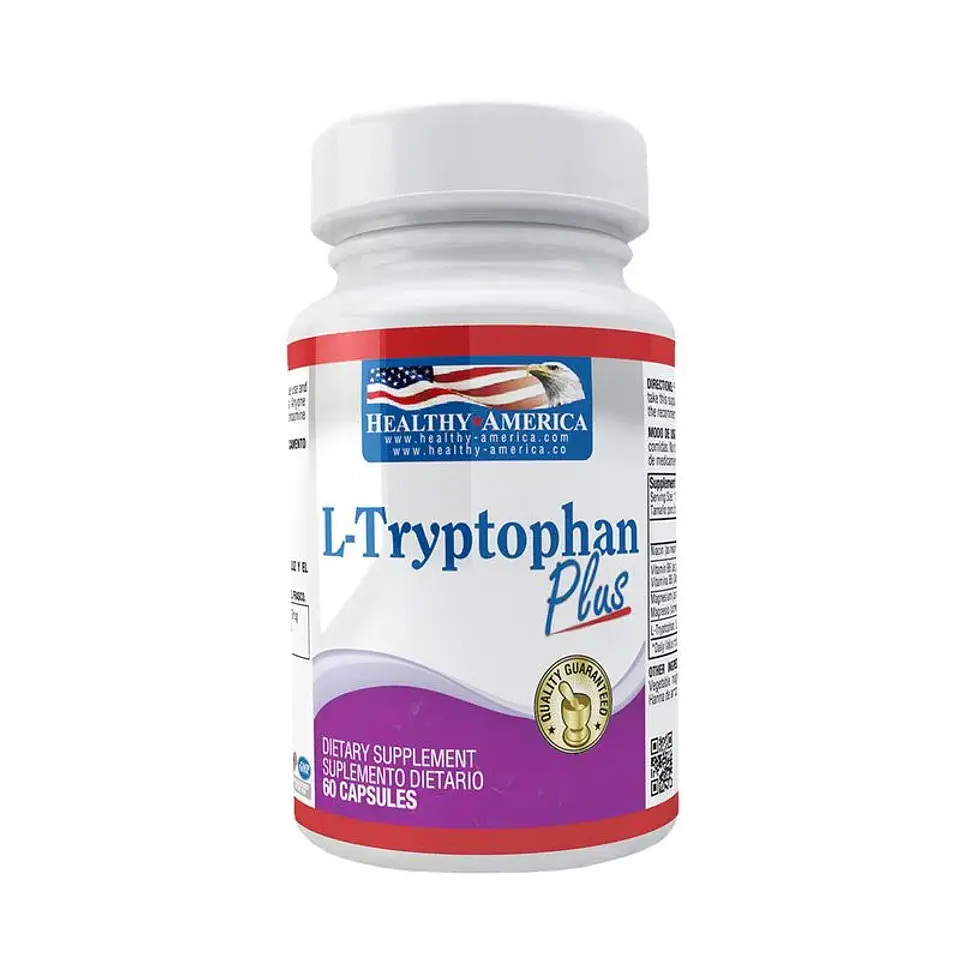 L Tryptophan Plus 100Mg 60Capsules Healthy America 1