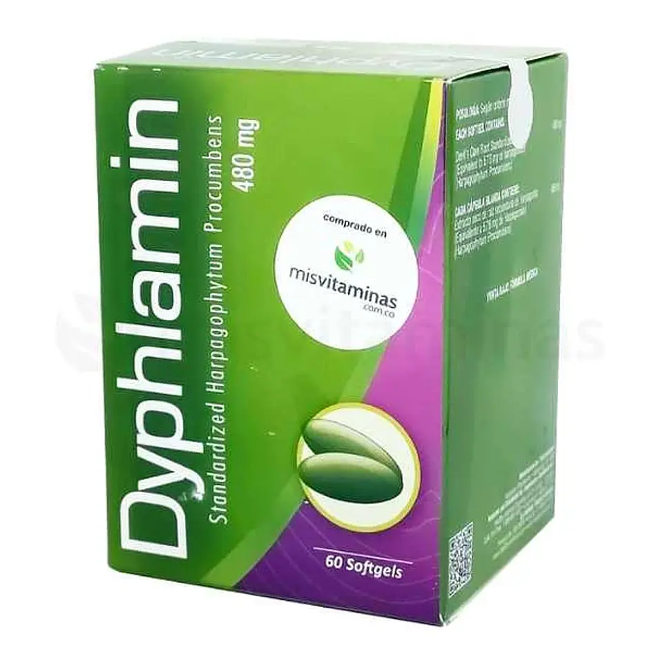 Dyphlamin 480Mg 60Softgels Healthy America 1