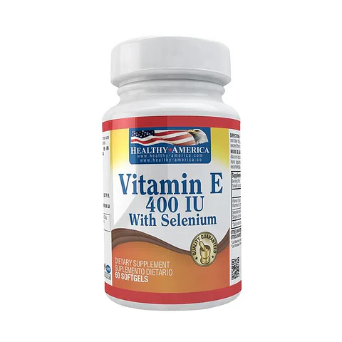 Vitamin E 400 With Selenium 60Softgels Healthy America