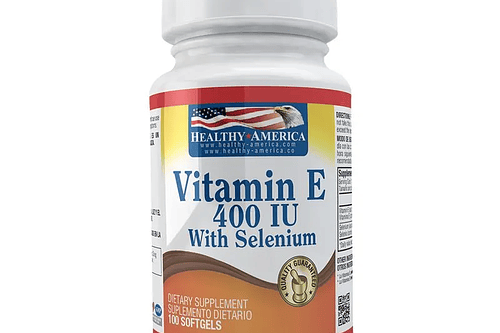 Vitamin E 400Iu With Selenium 100Softgels Healthy America