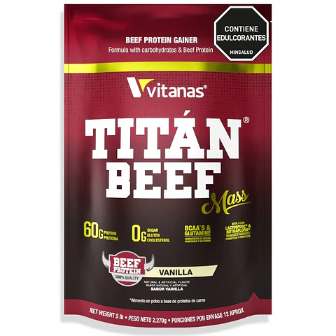 Titan Beef Mass 5 Lbs Vainilla Vitanas