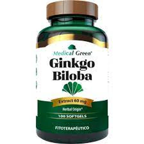 Ginkgo Biloba 60Mg 100 Softgels Medical Green