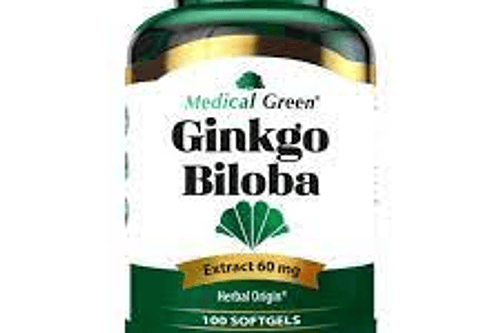 Ginkgo Biloba 60Mg 100 Softgels Medical Green