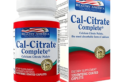 Cal Citrate Calcium Citrate Malate 120Caplets Healthy America
