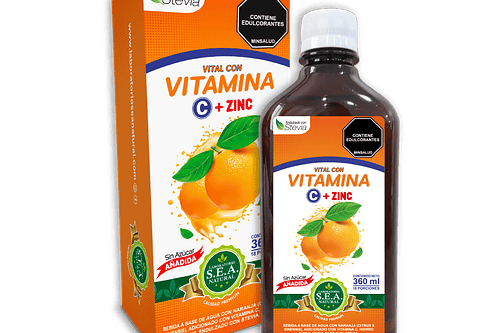 Vitamina C Mac Zinc Liquido 360Ml Sea Natural
