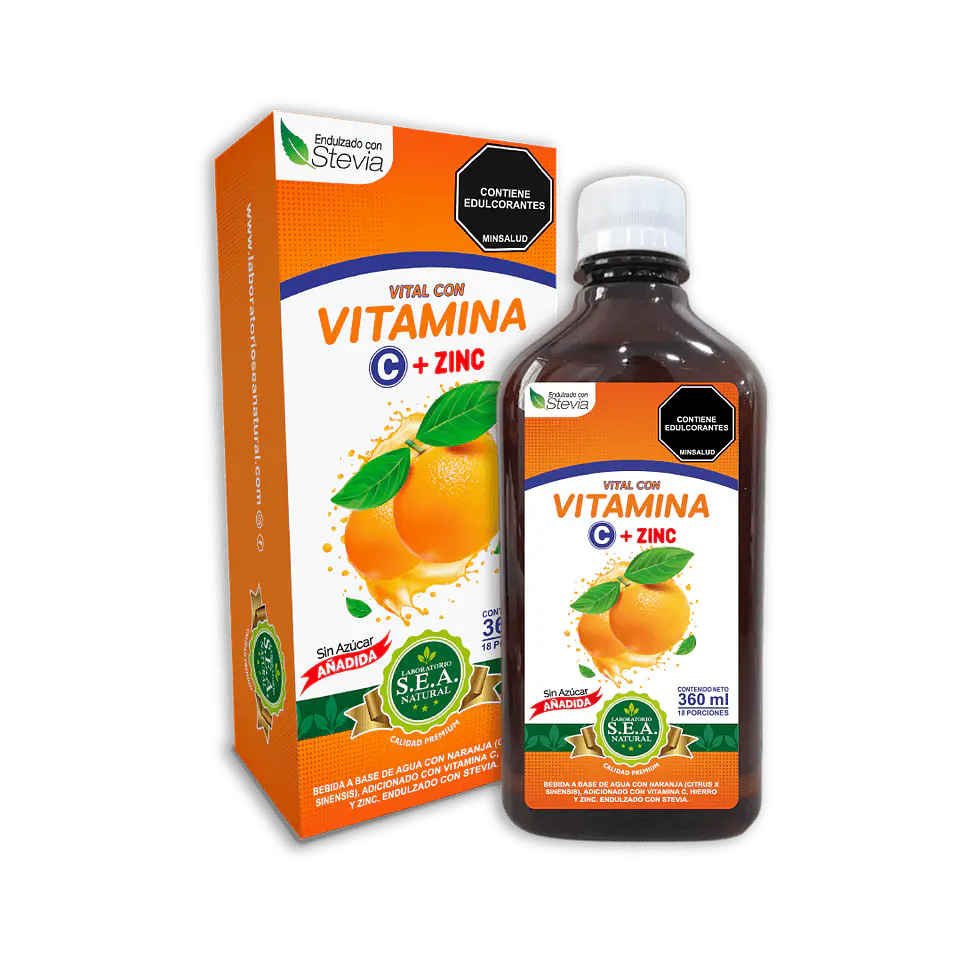 Vitamina C Mac Zinc Liquido 360Ml Sea Natural 1