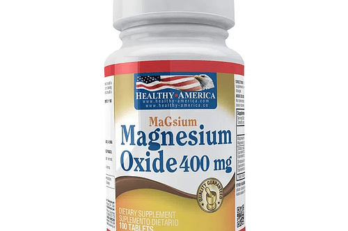 Magnesium Oxide 400 Mg 100Caplets Healthy America
