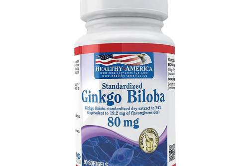 Ginkgo Biloba 80Mg 90 Softgels Healthy America