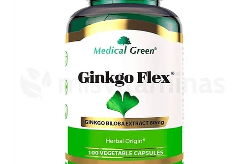 Ginkgo Flex 80 Mg 100 Capsulas Vegetales Medical Green