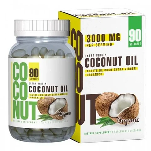 Aceite De Coco Coconut Oil 3000Mg 90Softgels Healthy America