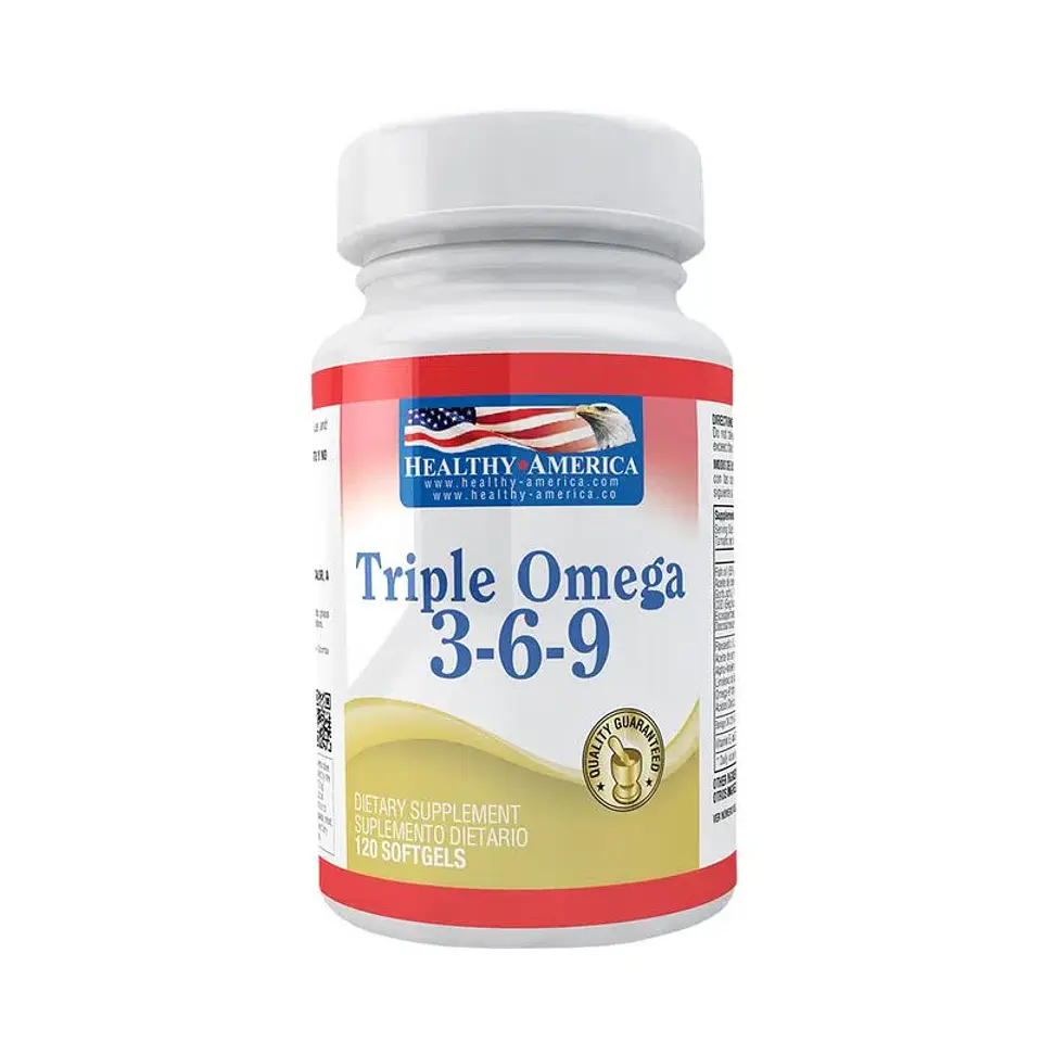 Triple Omega 369 1200 Mg 120Softgels Healthy America 1