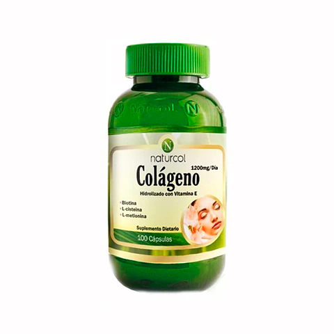 Colageno Hidrolizado Vitamina E, Biotina 100Capsulas Naturcol