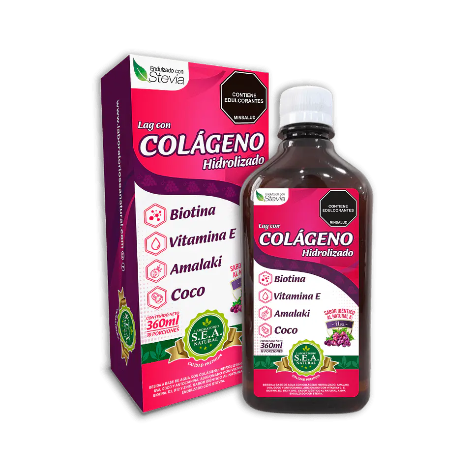Colageno Liquido Hidrolizado 360Ml Sea Natural 1