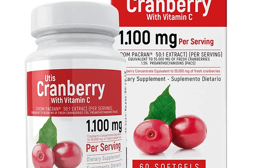Utis Cranberry With Vitamin C 60Softgels Healthy America