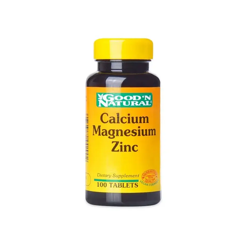 Calcio Magnesio Zinc Chelated 100Tabletas Good Natural 1