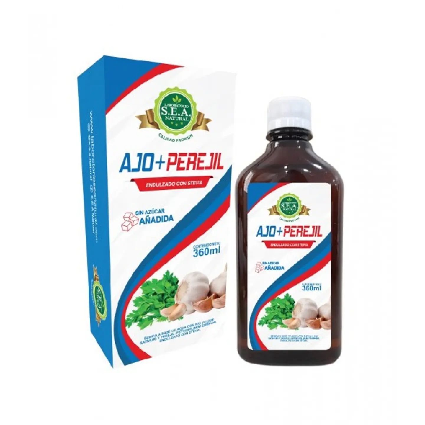Ajo Mas Perejil Bebida 360Ml Sea Natural 1