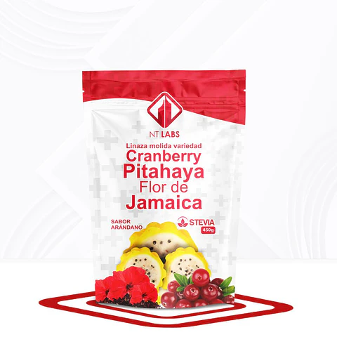 Linaza Cranberry Pitahaya Flor De Jamaica 450G Nt Labs