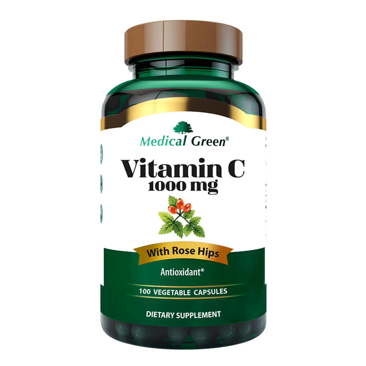Vitamina C1000 Mg 100 Capsulas Medical Green 1