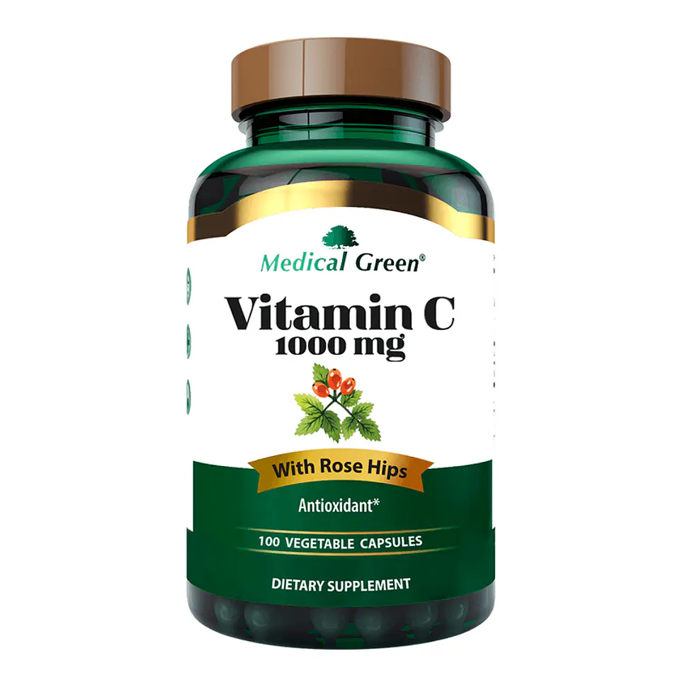 Vitamina C1000 Mg 100 Capsulas Medical Green 1