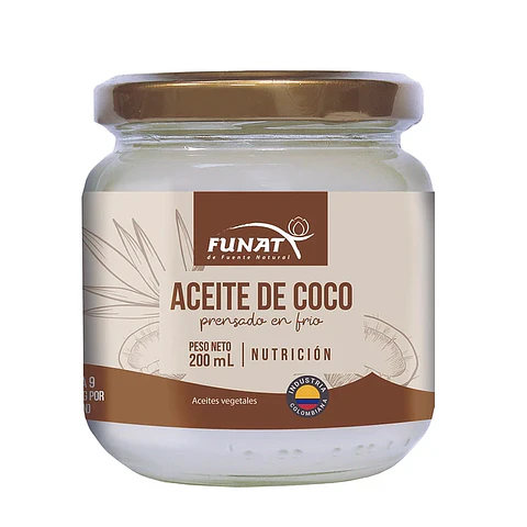 Aceite de Coco 200 gr Funat