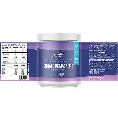 Citrato de Magnesio 240 gr Funat