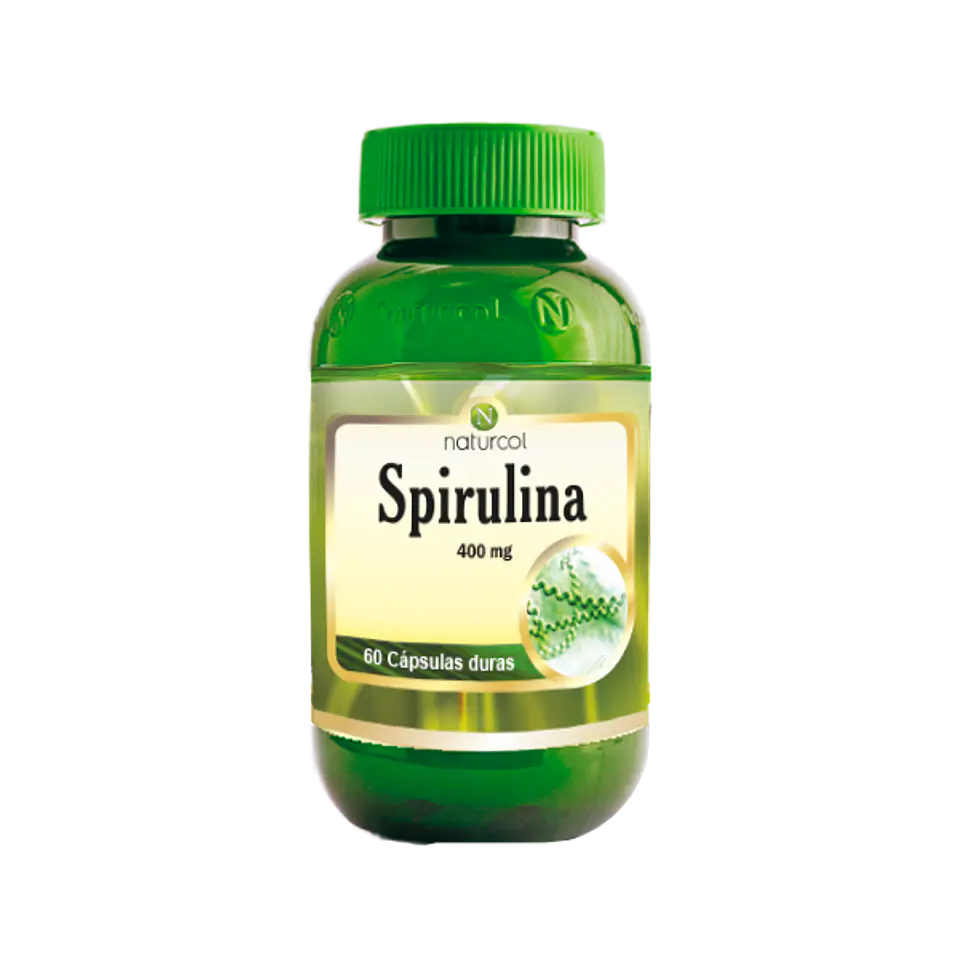 Spirulina 400 mg 60 Capsulas Naturcol 1