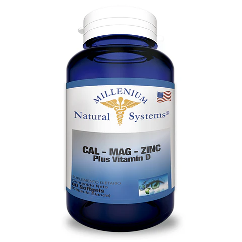 Cal Mag Zinc Plus Vitamina D 60 Sofgetls