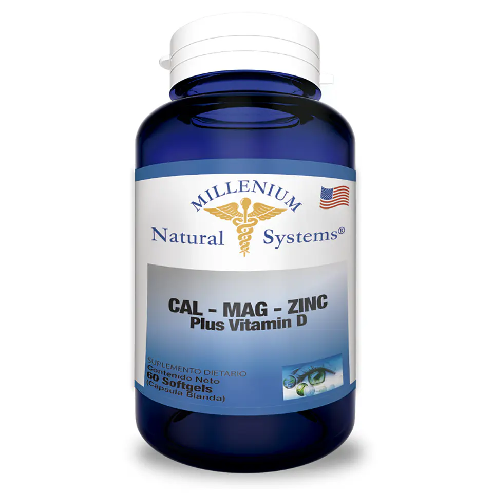Cal Mag Zinc Plus Vitamina D 60 Sofgetls 1