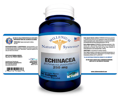 Echinacea 250 mg 60 Sofgetls Natural Systems