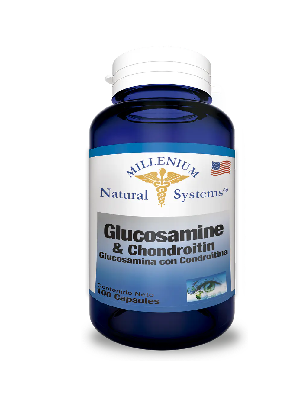 Glucosamina Chondroitin 750/600 mg 100 Capsulas Natural Systems 1
