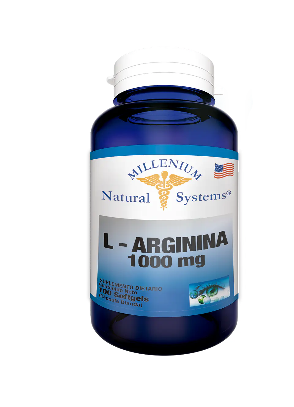 L-Arginina 1000 mg 100 Sofgetls Natural Systems 1