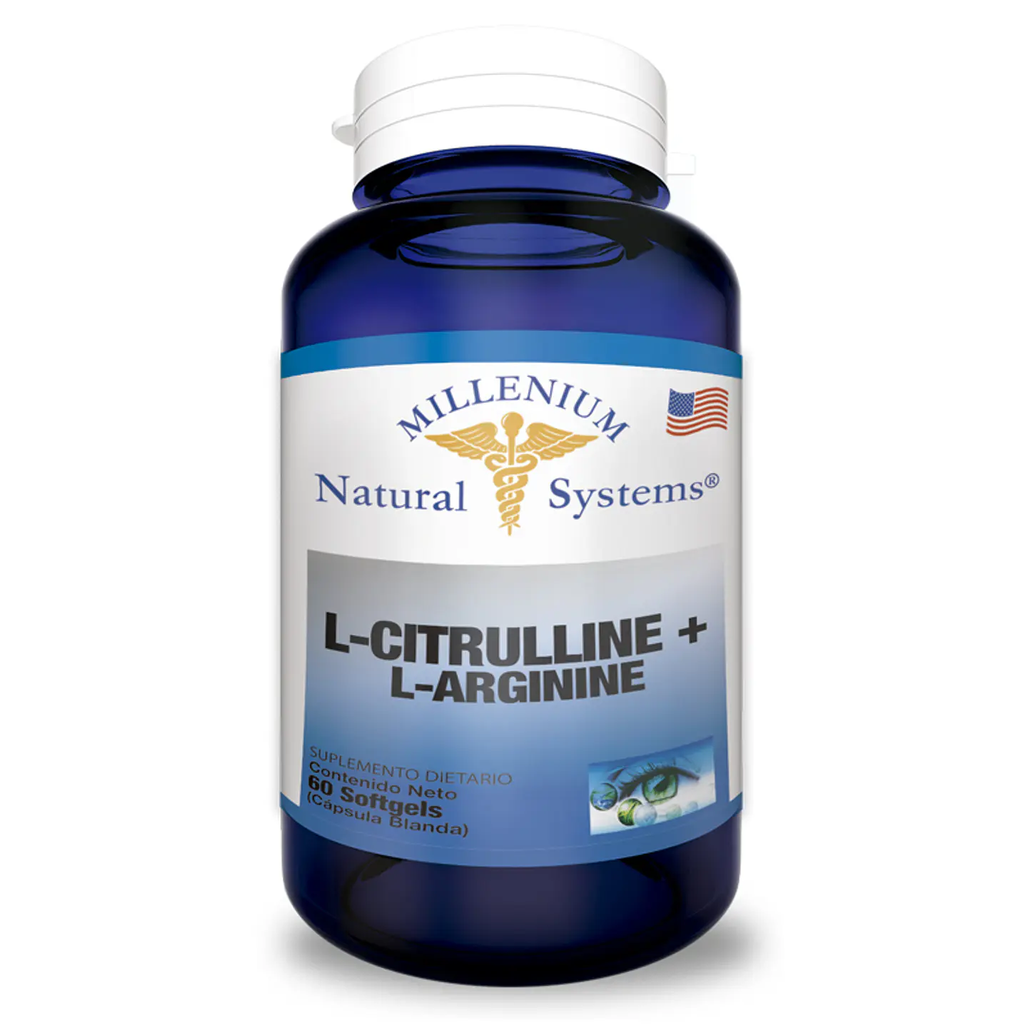 L-Citrulline + L-Arginina 60 Sofgetls Natural Systems 1