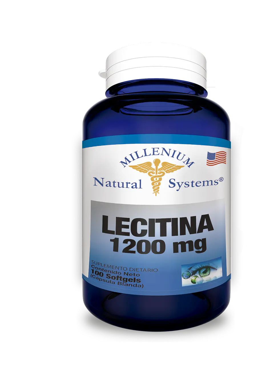 Lecitina de Soya 1200mg 100 Sofgetls Natural Systems 1