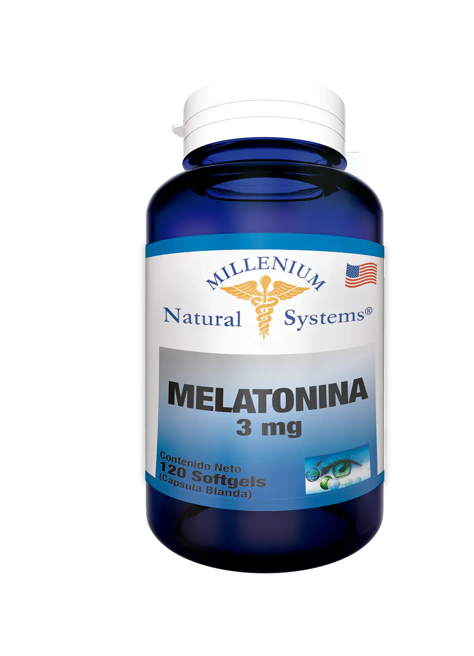 Melatonina 3mg 120 Sofgetls Natural Systems 1