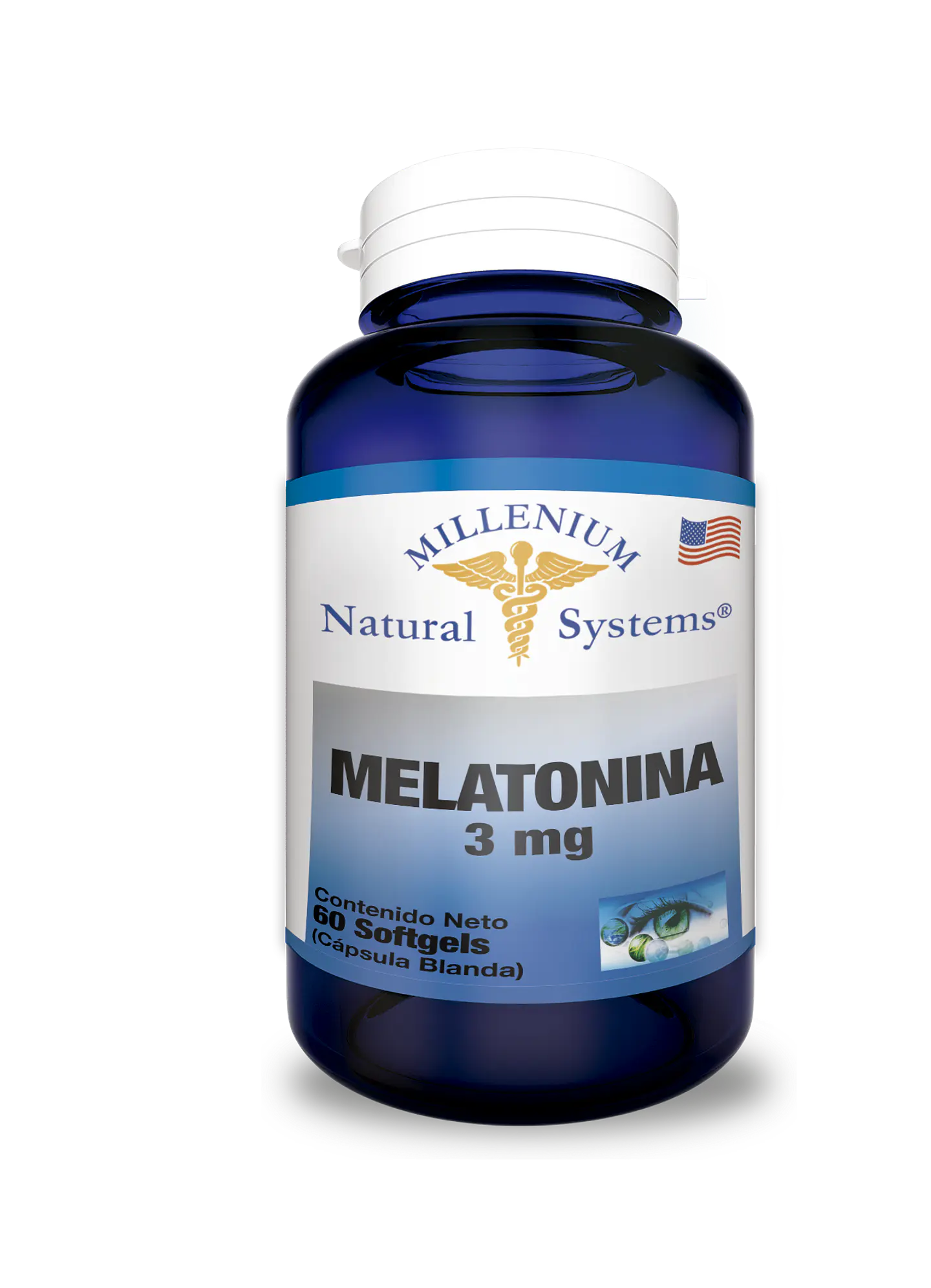 Melatonina 3mg 60 Sofgetls Natural Systems 1