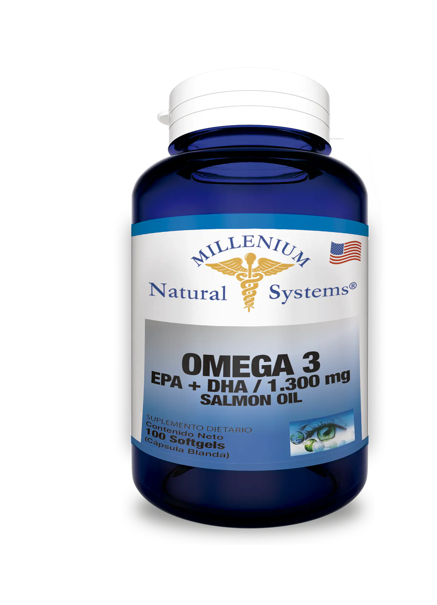 Omega 3 Epa + Dha 1300 mg 100 Sofgetls Natural Systems 1