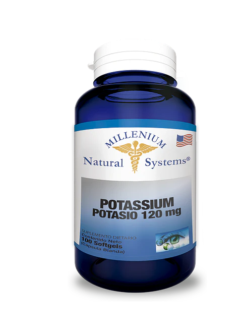 Potasio 120 mg 100 Sofgetls Natural Systems
