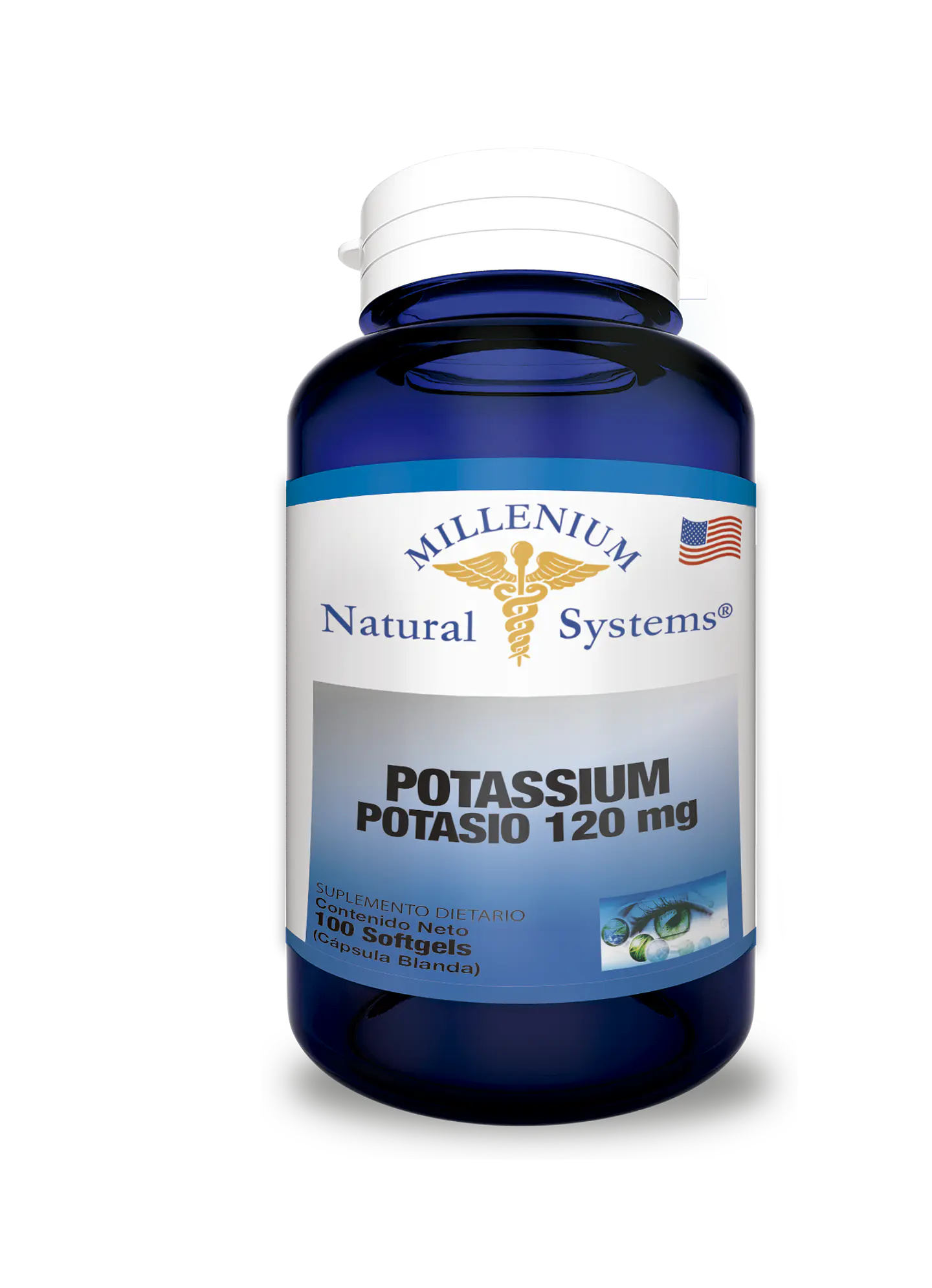 Potasio 120 mg 100 Sofgetls Natural Systems 1
