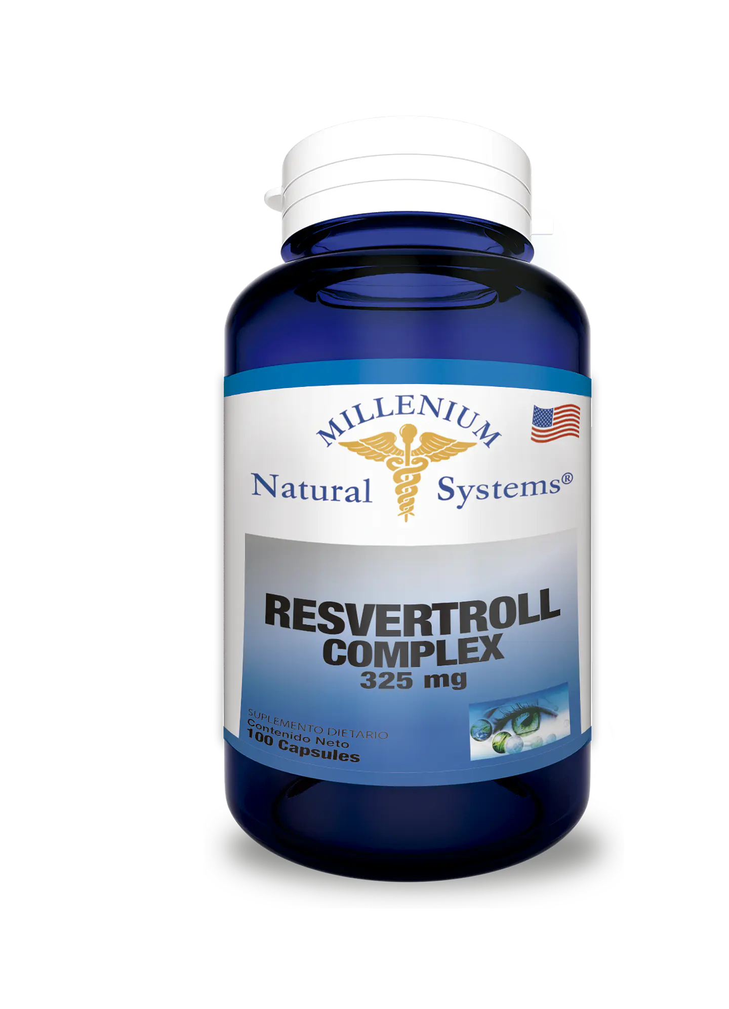 Resveratrol Complex 325 mg 100 Capsules Natural Systems 1