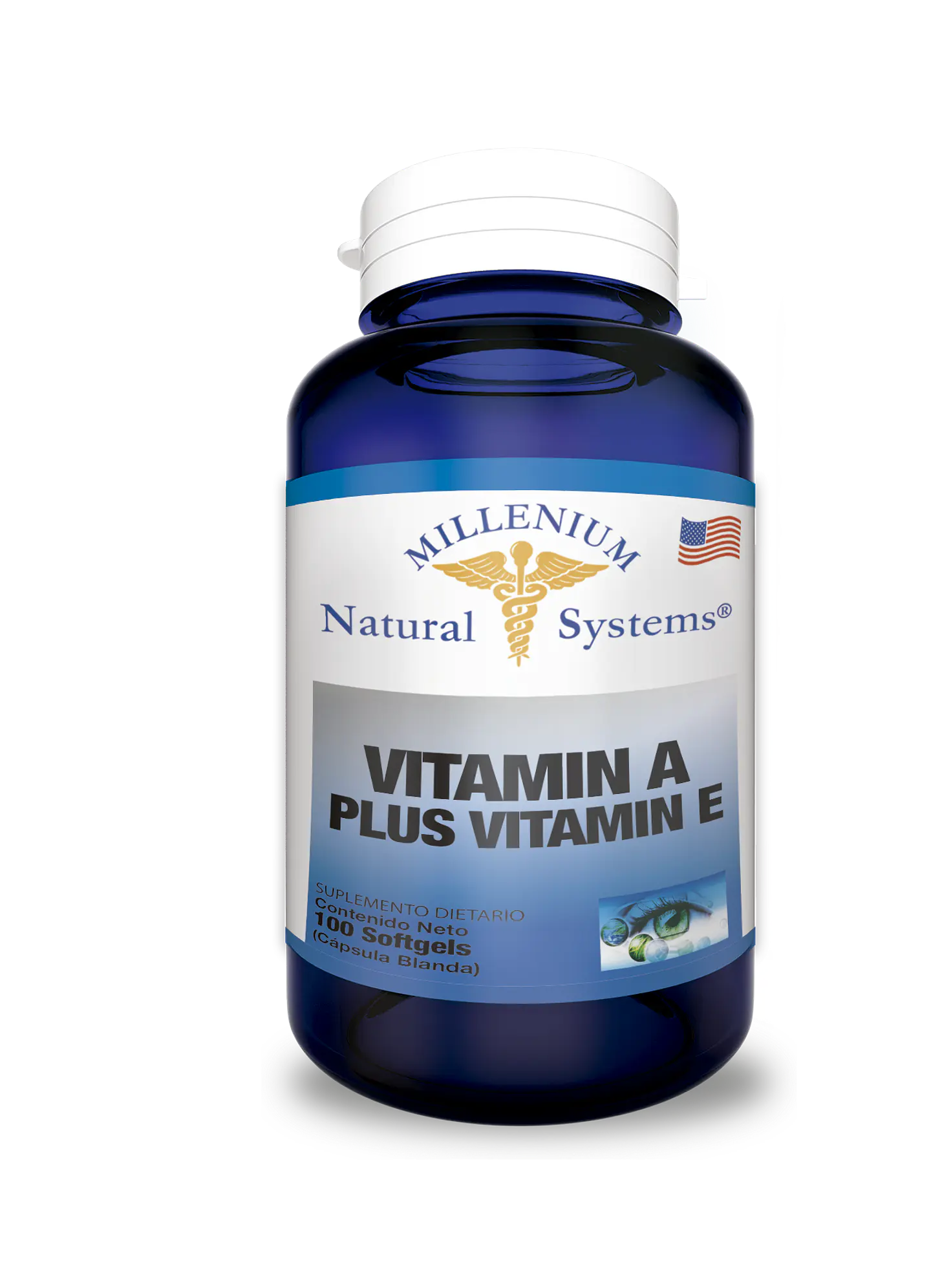 Vitamina A Plus Vitmina E 100 Sofgetls Natural Systems 1