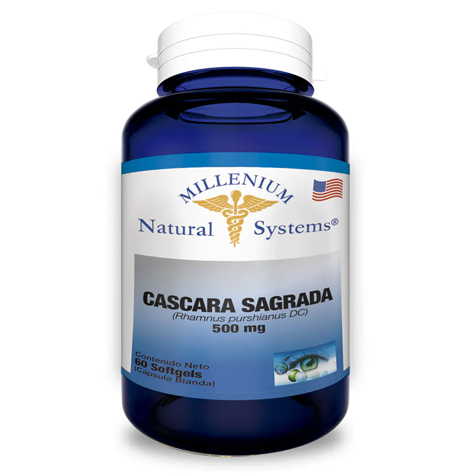 Cascara Sagrada 500mg 60 Sofgetls Natural Sytems 1