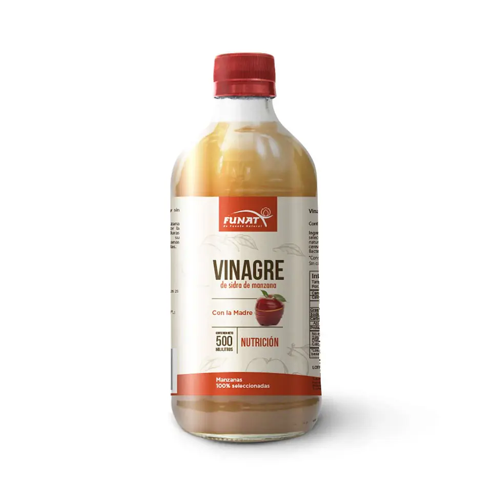 Vinagre Sidra de Manzana con la Madre 500 ml Laboratorios Funat 1