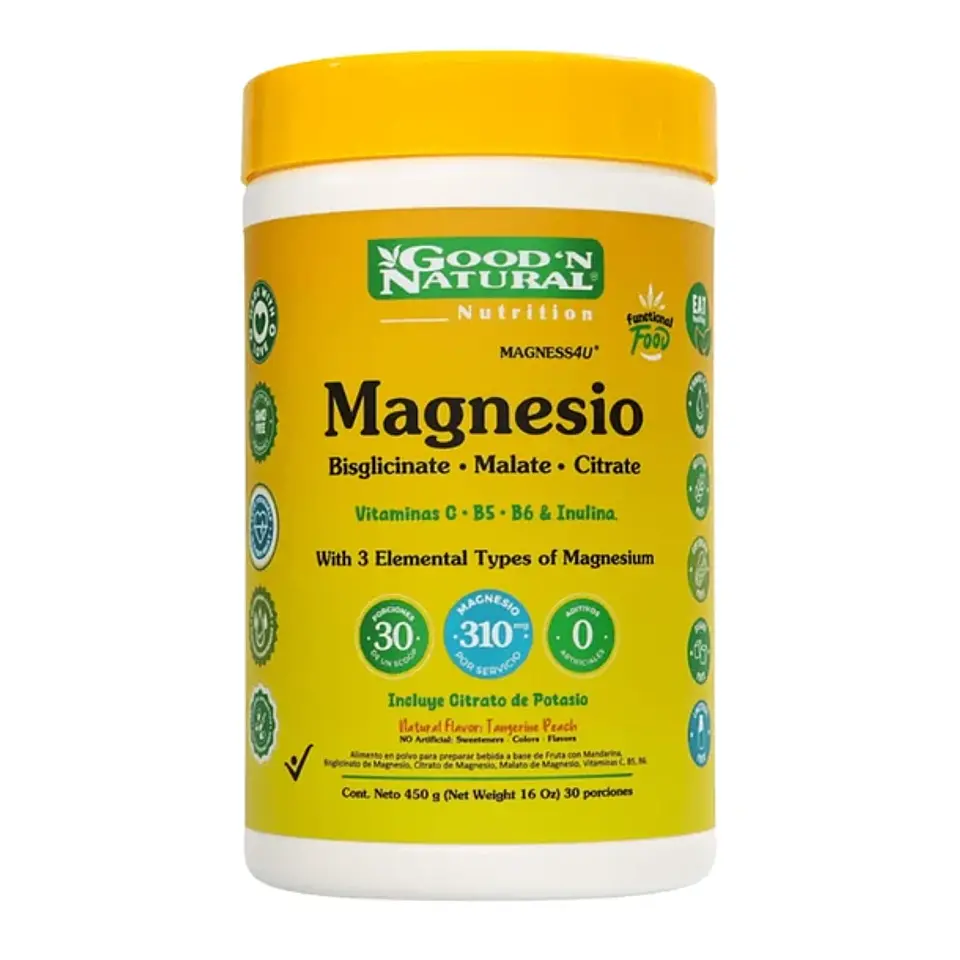 Magnesio Bisglicinato Malato Citrato 450g Good Natural 1