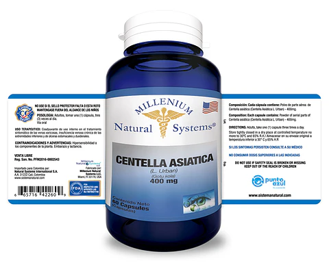 Centella Asiatica 400 mg Natural Systems
