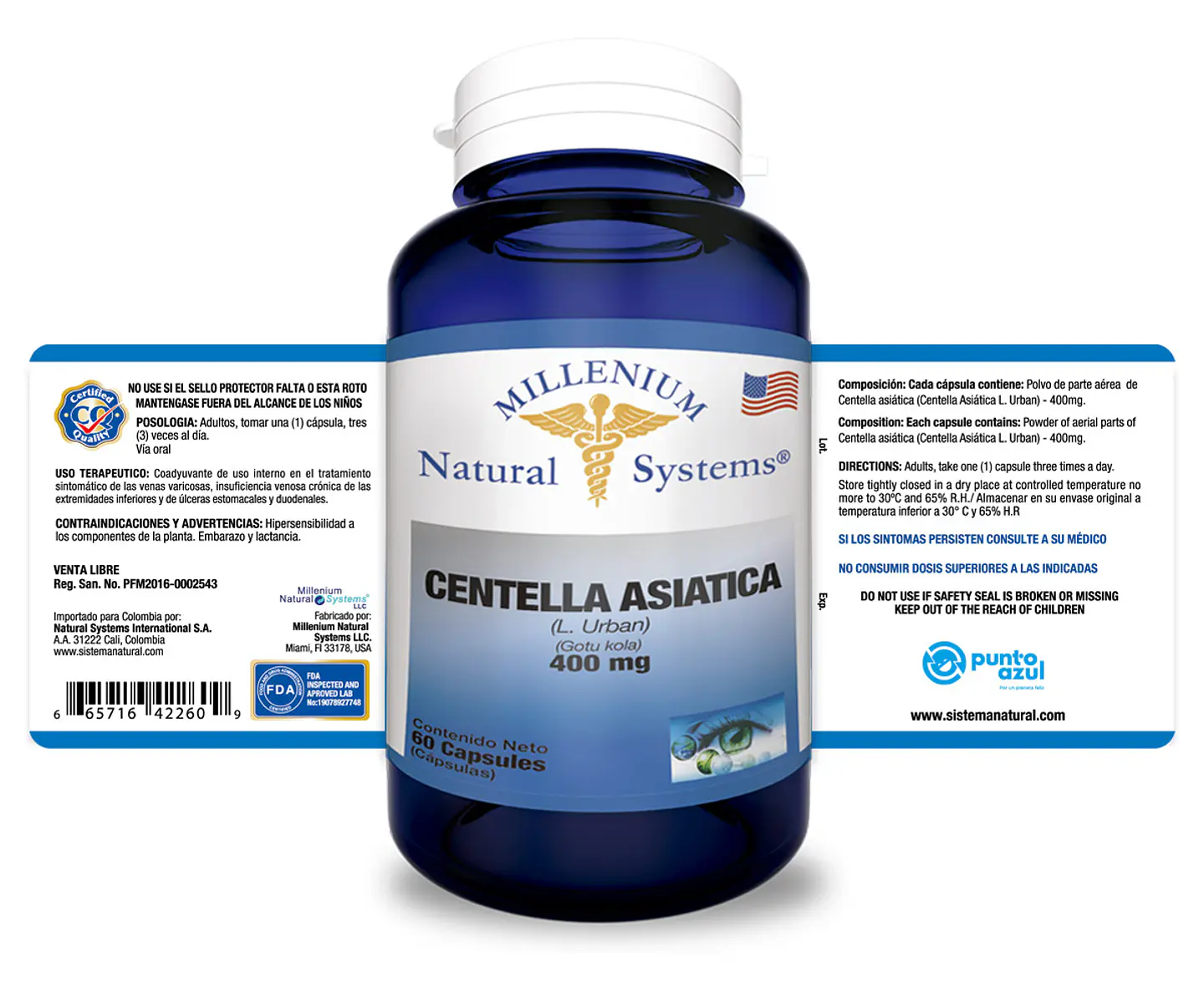 Centella Asiatica 400 mg Natural Systems 2